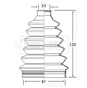 Bellow Kit, drive shaft (BCB2322)