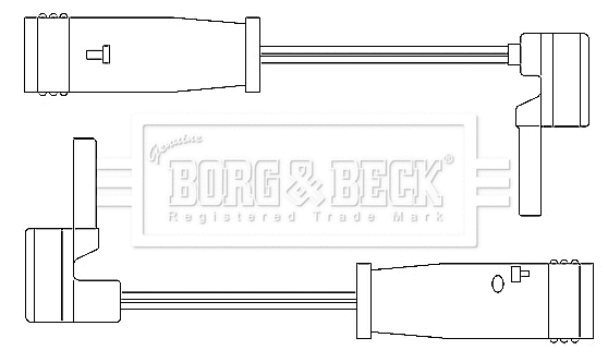 Warning Contact, brake pad wear (BWL3050)