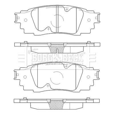 Brake Pad Set, disc brake (BBP2575)