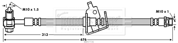 Brake Hose (BBH7736)