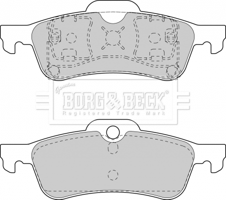 Brake Pad Set, disc brake (BBP1744)
