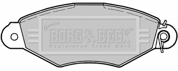 Brake Pad Set, disc brake (BBP1622)