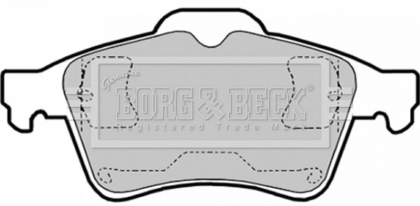 Brake Pad Set, disc brake (BBP1740)
