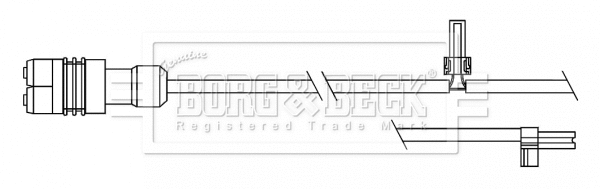 Warning Contact, brake pad wear (BWL3130)