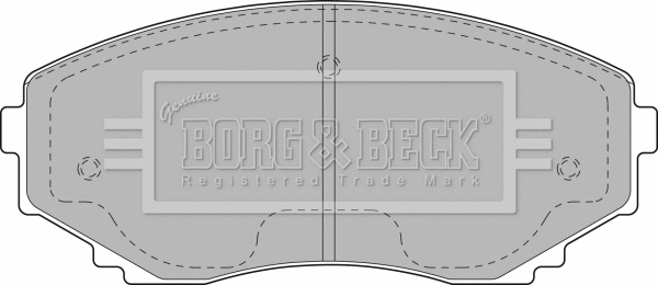 Brake Pad Set, disc brake (BBP1472)