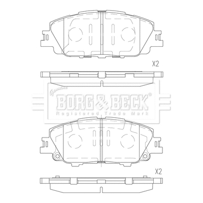 Brake Pad Set, disc brake (BBP2899)
