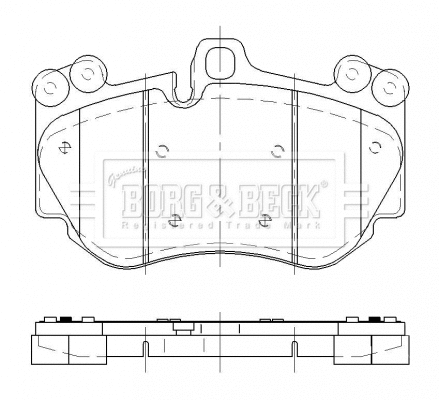 Brake Pad Set, disc brake (BBP2476)