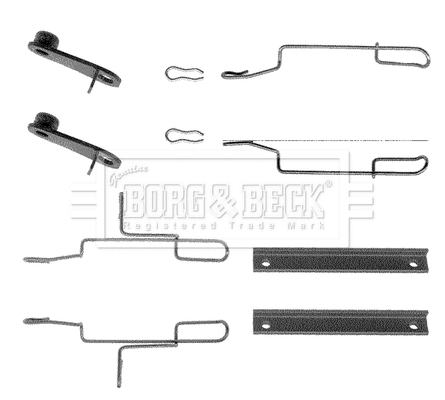Accessory Kit, disc brake pad (BBK1022)