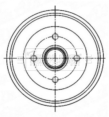 Brake Drum (BBR7255)