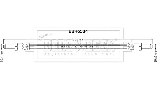 Brake Hose (BBH6534)