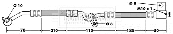 Brake Hose (BBH7482)