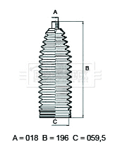 Bellow Kit, steering (BSG3458)