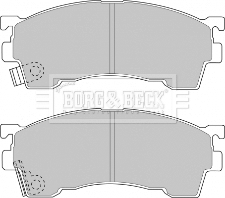 Brake Pad Set, disc brake (BBP1516)