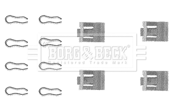 Accessory Kit, disc brake pad (BBK1001)