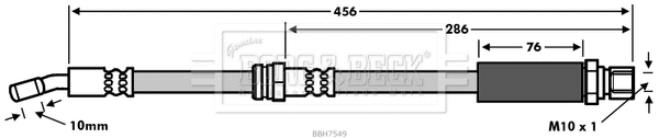 Brake Hose (BBH7549)