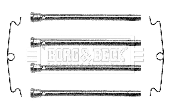 Accessory Kit, disc brake pad (BBK1024)