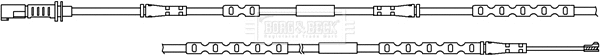 Warning Contact, brake pad wear (BWL3064)