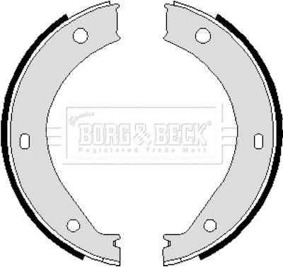 Brake Shoe Set, parking brake (BBS6239)