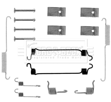 Accessory Kit, parking brake shoes (BBK6026)