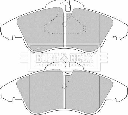 Brake Pad Set, disc brake (BBP1588)