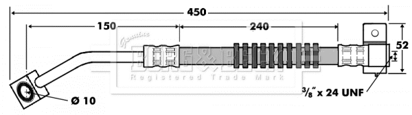 Brake Hose (BBH7412)