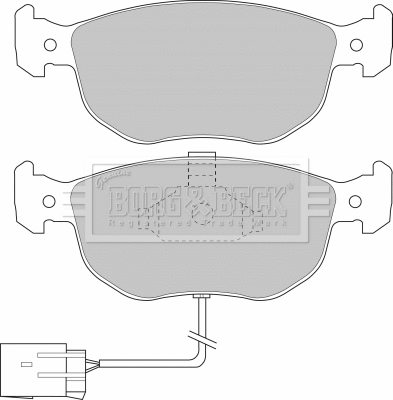 Brake Pad Set, disc brake (BBP1394)