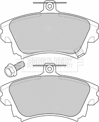 Brake Pad Set, disc brake (BBP1639)