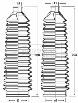 Bellow Kit, steering (BSG3238)