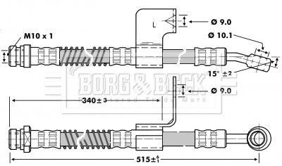 Brake Hose (BBH6801)