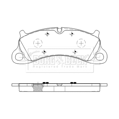 Brake Pad Set, disc brake (BBP2619)