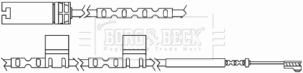 Warning Contact, brake pad wear (BWL3053)