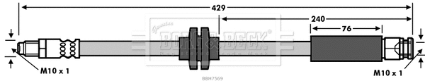 Brake Hose (BBH7569)