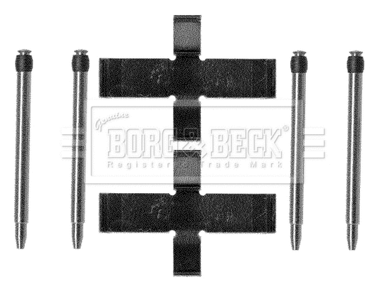 Accessory Kit, disc brake pad (BBK1007)