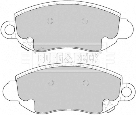 Brake Pad Set, disc brake (BBP1626)