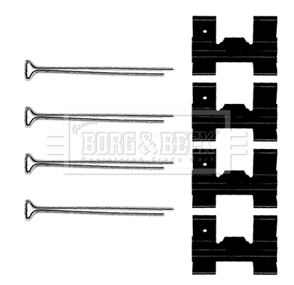 Accessory Kit, disc brake pad (BBK1073)