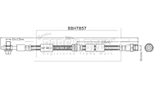 Brake Hose (BBH7857)