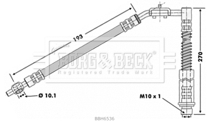 Brake Hose (BBH6536)