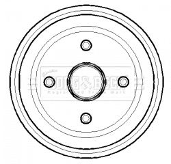 Brake Drum (BBR7123)