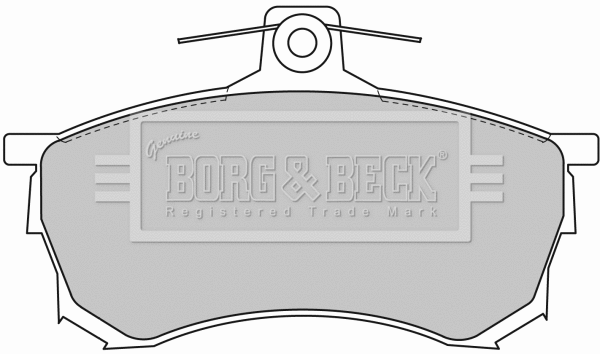 Brake Pad Set, disc brake (BBP1463)