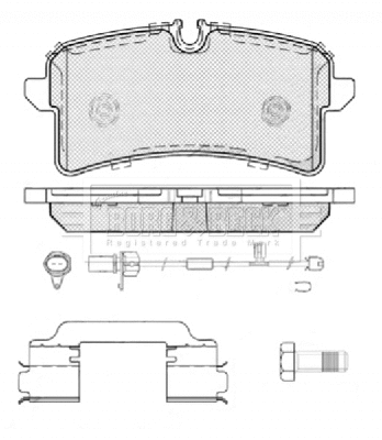 Brake Pad Set, disc brake (BBP2449)