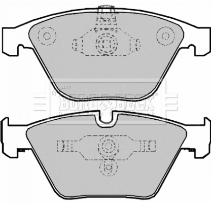 Brake Pad Set, disc brake (BBP1969)