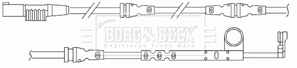 Warning Contact, brake pad wear (BWL3116)