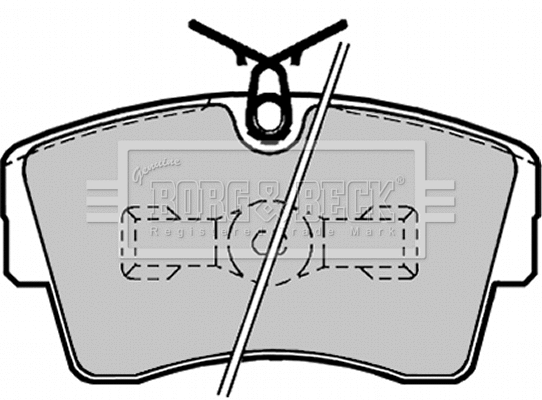 Brake Pad Set, disc brake (BBP1166)