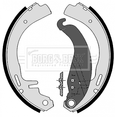 Brake Shoe Set (BBS6110)