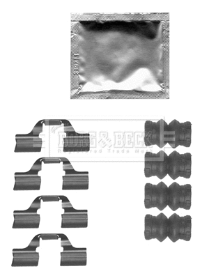 Accessory Kit, disc brake pad (BBK1509)