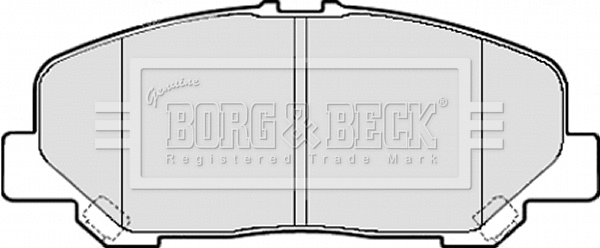 Brake Pad Set, disc brake (BBP2082)