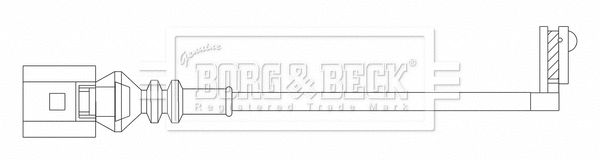 Warning Contact, brake pad wear (BWL3218)