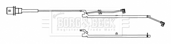 Warning Contact, brake pad wear (BWL33086)