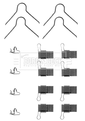 Accessory Kit, disc brake pad (BBK1171)