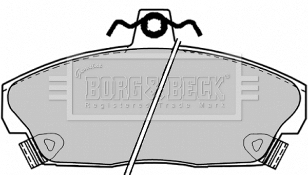 Brake Pad Set, disc brake (BBP1417)